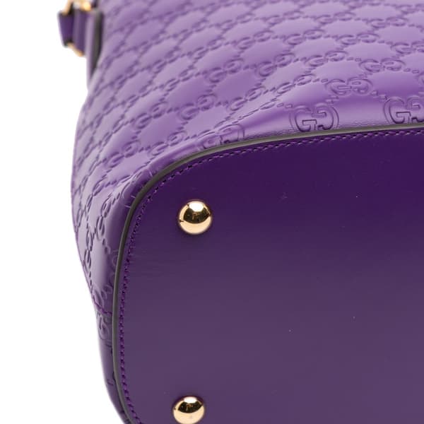 Pre-owned Gucci Guccissima Linea A Satchel Purple