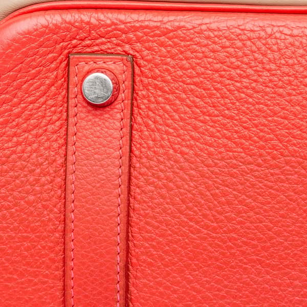 Pre-owned Hermès Tricolor Clemence and Swift Birkin Cascade Retourne 35 Pink