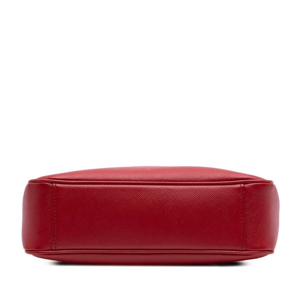 Pre-owned Prada Saffiano Re-Edition 2005 Satchel Red
