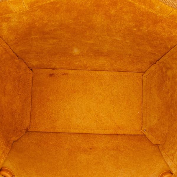 Pre-owned Celine Nano Grained Calfskin Belt Bag Yellow