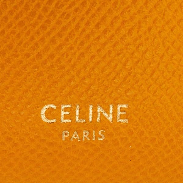 Pre-owned Celine Nano Grained Calfskin Belt Bag Yellow