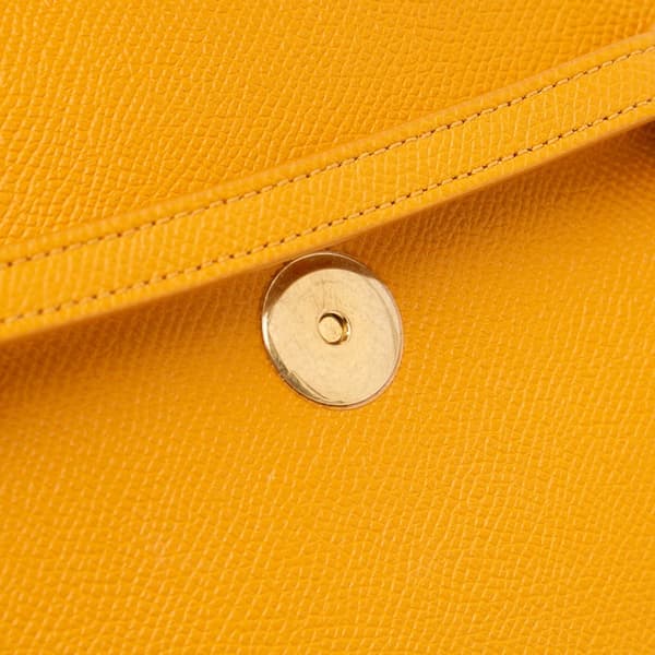 Pre-owned Celine Nano Grained Calfskin Belt Bag Yellow