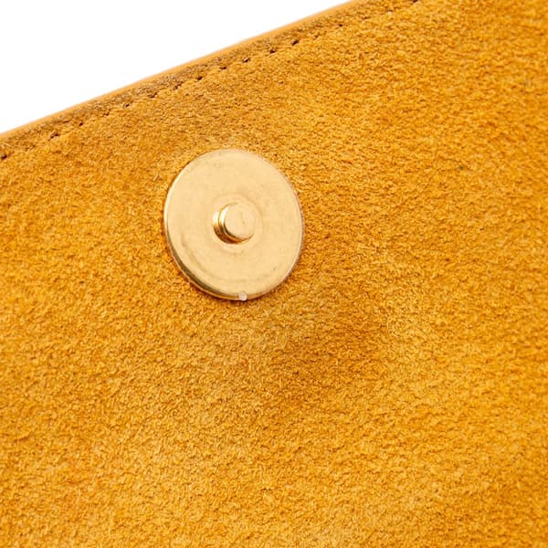 Pre-owned Celine Nano Grained Calfskin Belt Bag Yellow