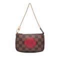 Miniatyrbilde 1 av 10: Pre-owned Louis Vuitton Damier Ebene Trunks and Bags Mini Pochette Accessoires Brown