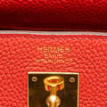Pikkukuva 5 / 9: Pre-owned Hermès Togo Kelly II Retourne 35 Red