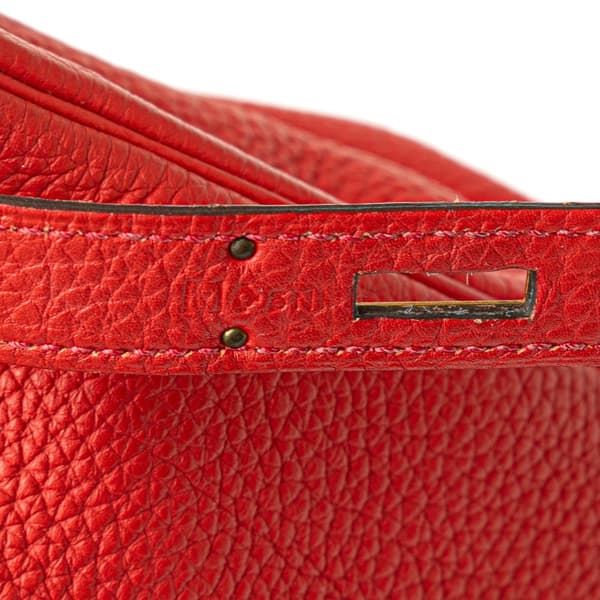 Pre-owned Hermès Togo Kelly II Retourne 35 Red