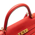Pikkukuva 9 / 9: Pre-owned Hermès Togo Kelly II Retourne 35 Red