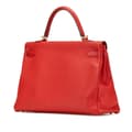 Pikkukuva 2 / 9: Pre-owned Hermès Togo Kelly II Retourne 35 Red