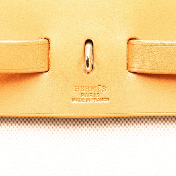 Pre-owned Hermès Toile Herbag MM Brown