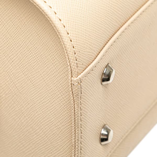 Pre-owned Burberry Leather Handbag White