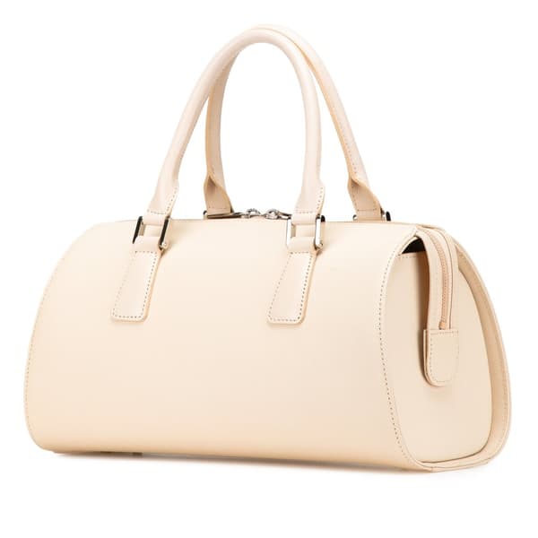 Pre-owned Burberry Leather Handbag White