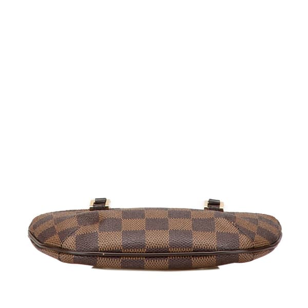 Pre-owned Louis Vuitton Damier Ebene Manosque Pochette Brown