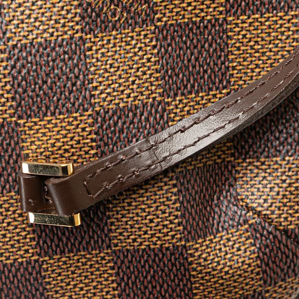 Pre-owned Louis Vuitton Damier Ebene Manosque Pochette Brown