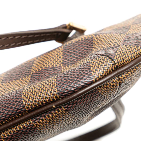 Pre-owned Louis Vuitton Damier Ebene Manosque Pochette Brown