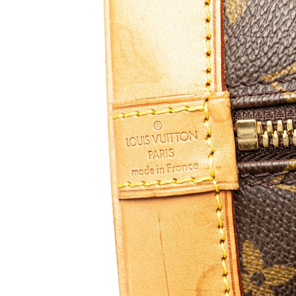 Pre-owned Louis Vuitton Monogram Alma PM Brown