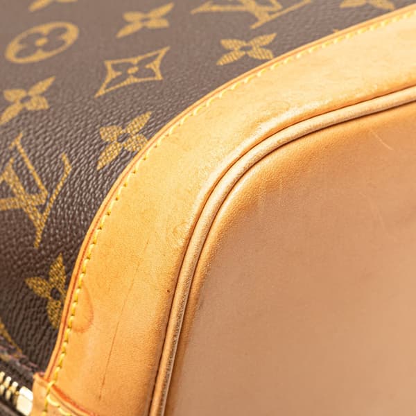 Pre-owned Louis Vuitton Monogram Alma PM Brown