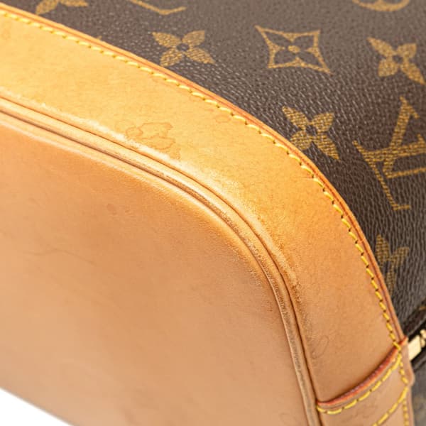 Pre-owned Louis Vuitton Monogram Alma PM Brown