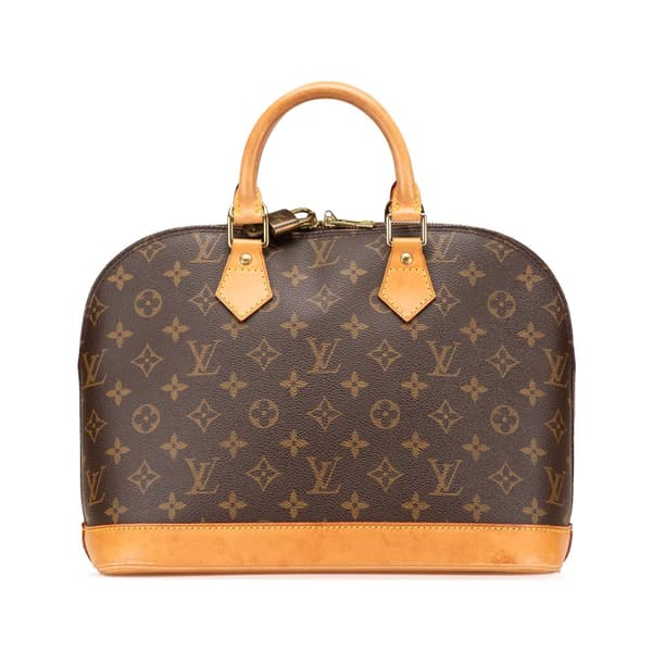 Pre-owned Louis Vuitton Monogram Alma PM Brown