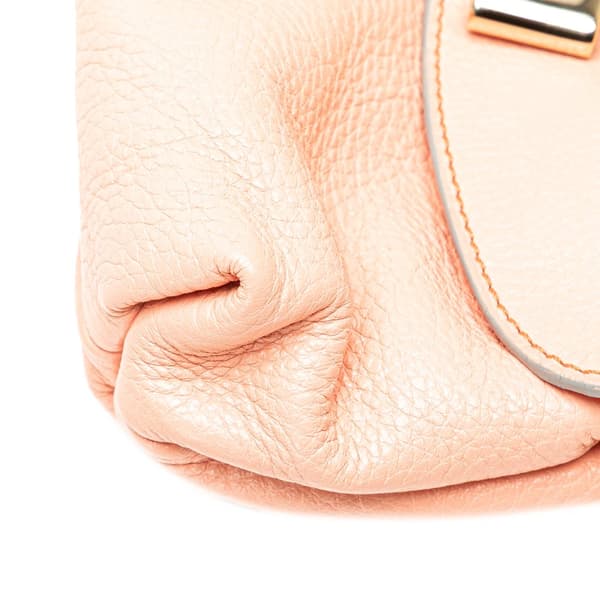 Pre-owned Chloé Leather Lily Bow Satchel Orange