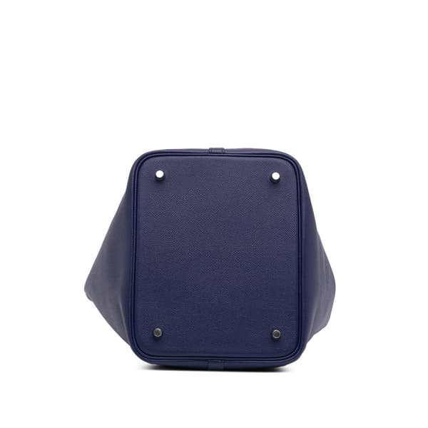 Pre-owned Hermès Epsom Tressage Picotin Lock 22 Blue