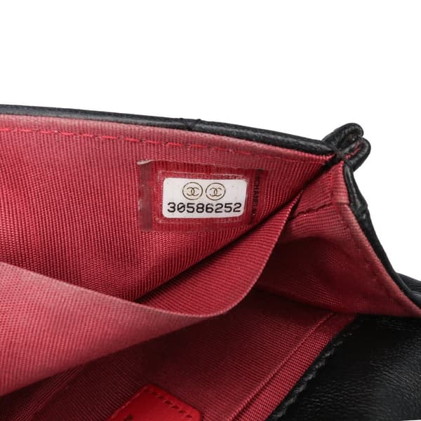 Pre-owned Chanel Mini Lambskin Button On Top Flap Black