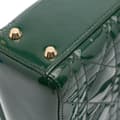 Pikkukuva 7 / 10: Pre-owned Dior Mini Patent Cannage Lady Dior Green