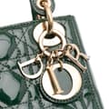 Pikkukuva 9 / 10: Pre-owned Dior Mini Patent Cannage Lady Dior Green