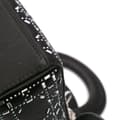 Pikkukuva 7 / 10: Pre-owned Dior Mini Satin Cannage Strass Crystal Embellished Lady Dior Black