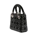 Pikkukuva 2 / 10: Pre-owned Dior Mini Satin Cannage Strass Crystal Embellished Lady Dior Black