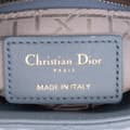 Miniatyrbild 5 av 10: Pre-owned Dior Mini Lambskin Cannage Lady Dior Blue
