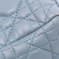 Miniatyrbild 10 av 10: Pre-owned Dior Mini Lambskin Cannage Lady Dior Blue