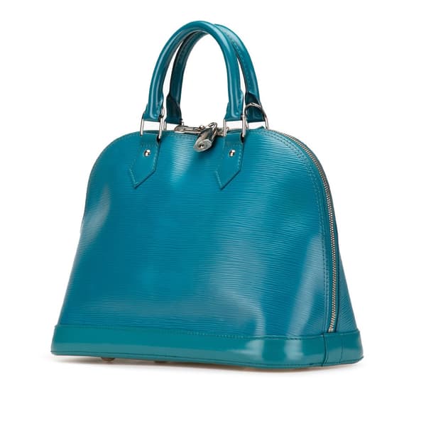 Pre-owned Louis Vuitton Epi Alma PM Blue
