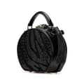 Miniatyrbillede 2 af 10: Pre-owned Saint Laurent Small Croc Embossed Leather Mica Hatbox Satchel Black