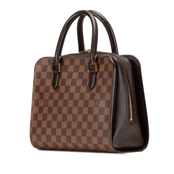 Pre-owned Louis Vuitton Damier Ebene Triana Brown