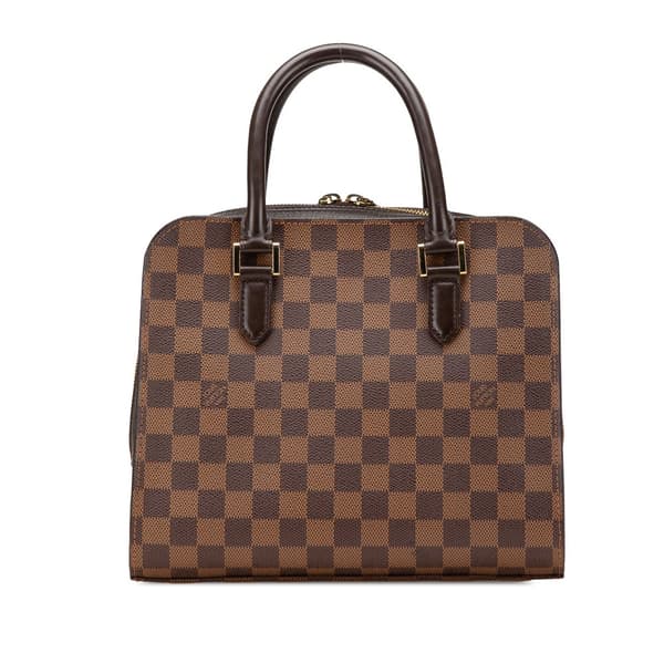 Pre-owned Louis Vuitton Damier Ebene Triana Brown