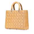 Miniatyrbillede 2 af 10: Pre-owned Dior Large Patent Cannage Lady Dior Brown