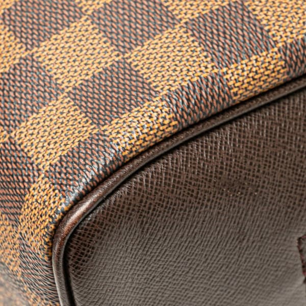 Pre-owned Louis Vuitton Damier Ebene Brera Brown