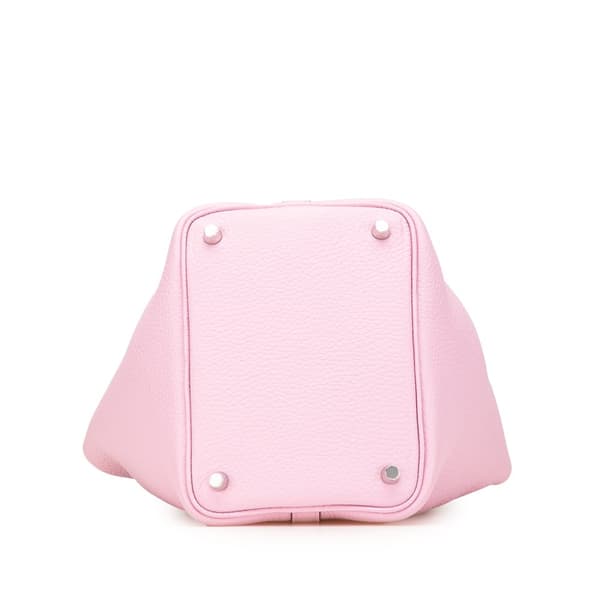 Pre-owned Hermès Clemence Picotin Lock 18 Pink