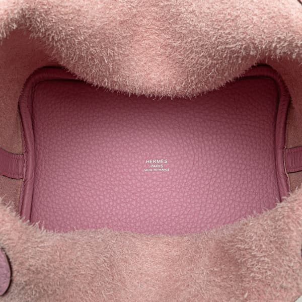 Pre-owned Hermès Clemence Picotin Lock 18 Pink