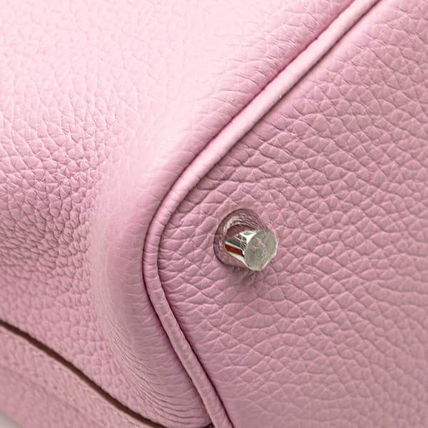 Pre-owned Hermès Clemence Picotin Lock 18 Pink