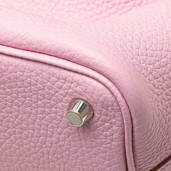 Pre-owned Hermès Clemence Picotin Lock 18 Pink