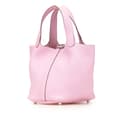 Miniatyrbillede 2 af 10: Pre-owned Hermès Clemence Picotin Lock 18 Pink