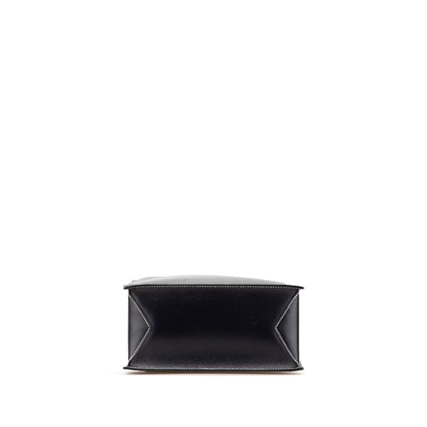 Pre-owned Hermès Box Calf Lucy MM Blue
