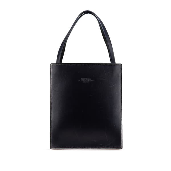 Pre-owned Hermès Box Calf Lucy MM Blue
