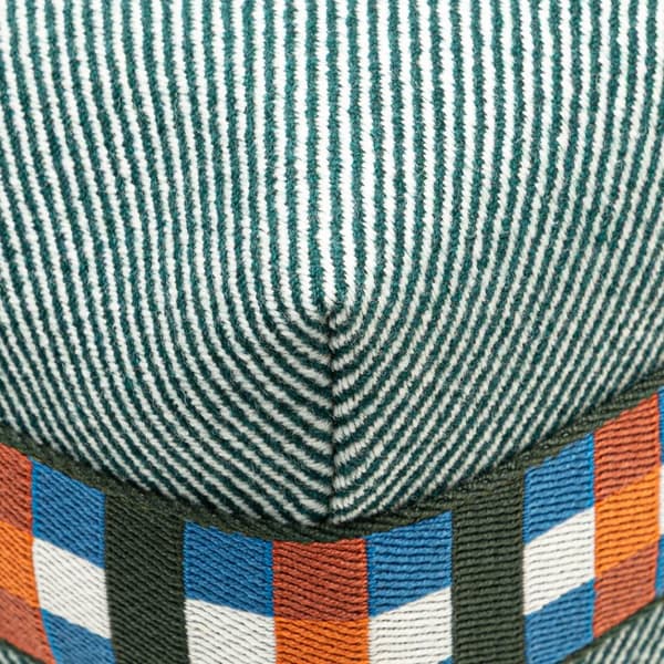 Pre-owned Hermès Small Wool Bride A Brac H Natte Case Blue