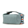 Miniatyrbilde 2 av 10: Pre-owned Hermès Small Wool Bride A Brac H Natte Case Blue