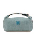 Miniatyrbilde 1 av 10: Pre-owned Hermès Small Wool Bride A Brac H Natte Case Blue