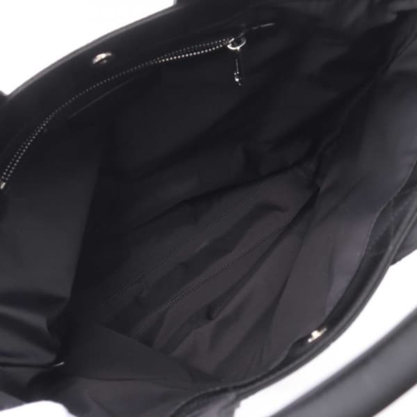 Pre-owned Burberry Econyl Logo Artie Convertible Tote Black