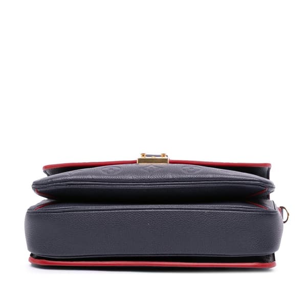 Pre-owned Louis Vuitton Monogram Empreinte Pochette Metis Blue