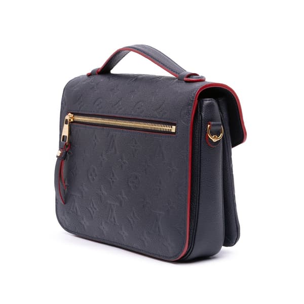 Pre-owned Louis Vuitton Monogram Empreinte Pochette Metis Blue